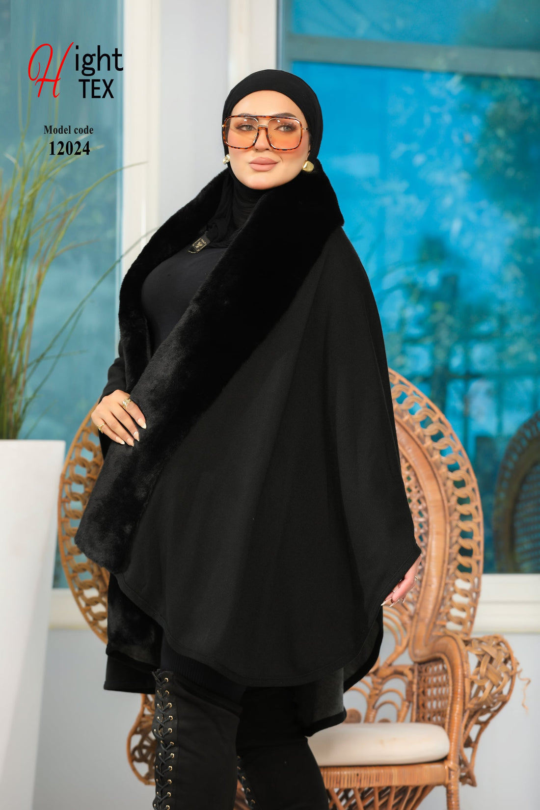 12024 كاب وجهين صوف تريكو - 1